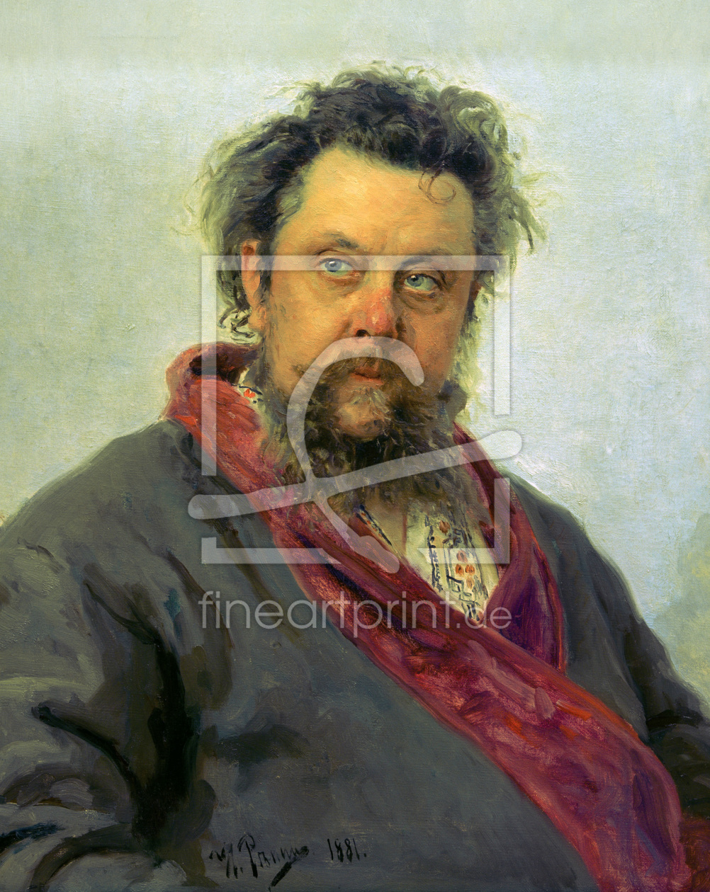 Bild-Nr.: 30006682 Mussorgsky / Portr.by Repin / 1881 erstellt von Repin, Ilja Jefimowitsch