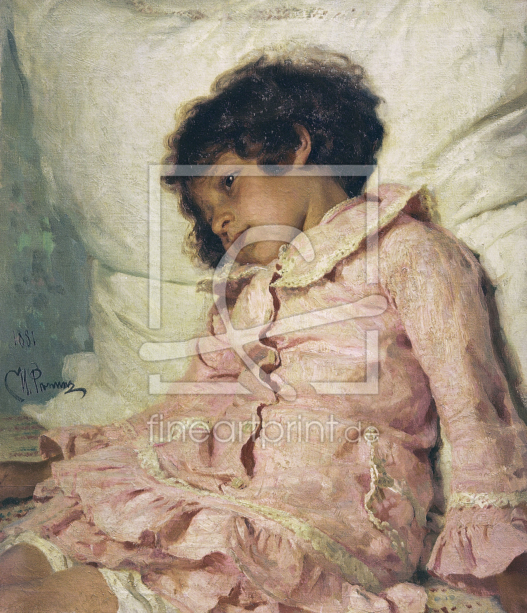 Bild-Nr.: 30006700 Repin / Portrait of Nadja Repin / 1881 erstellt von Repin, Ilja Jefimowitsch