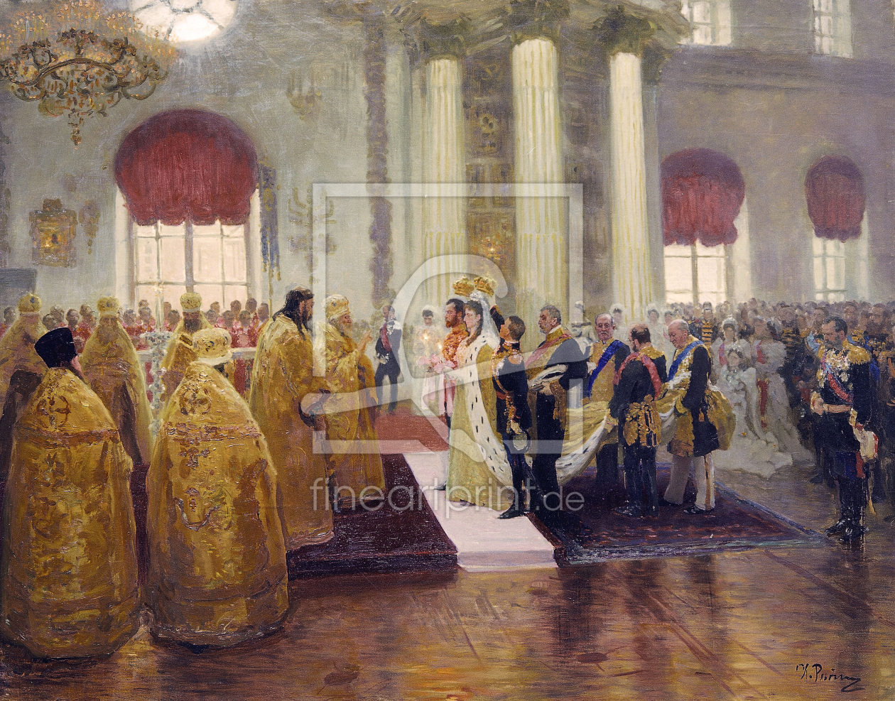 Bild-Nr.: 30006708 Wedding of Nicholas II /  Gem von Repin erstellt von Repin, Ilja Jefimowitsch