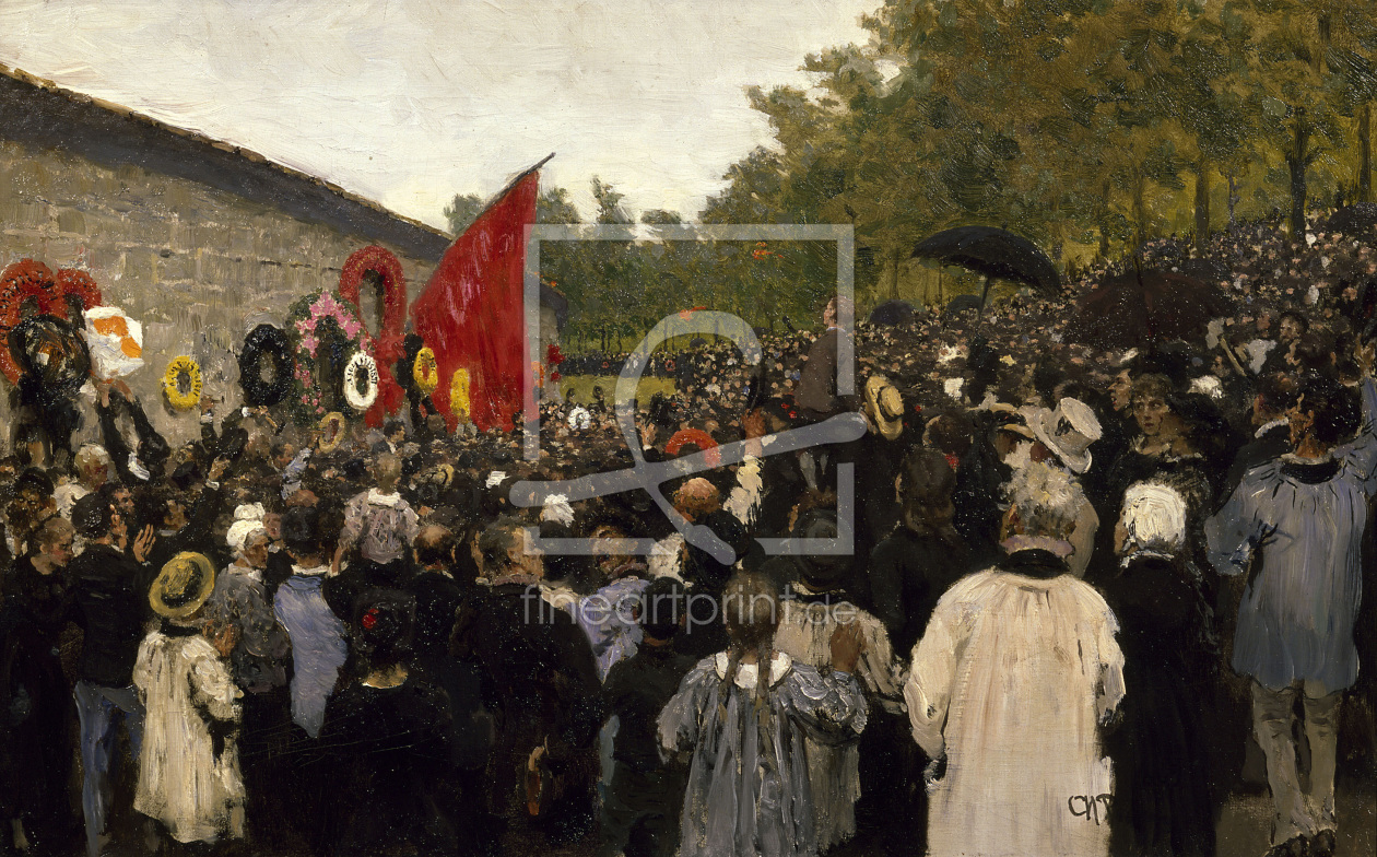 Bild-Nr.: 30006738 Versammlung Père-Lachaise / Gem.v.Repin erstellt von Repin, Ilja Jefimowitsch