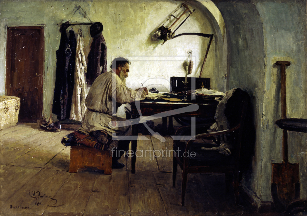 Bild-Nr.: 30006760 Leo Tolstoj im Schreibzimmer / Repin erstellt von Repin, Ilja Jefimowitsch