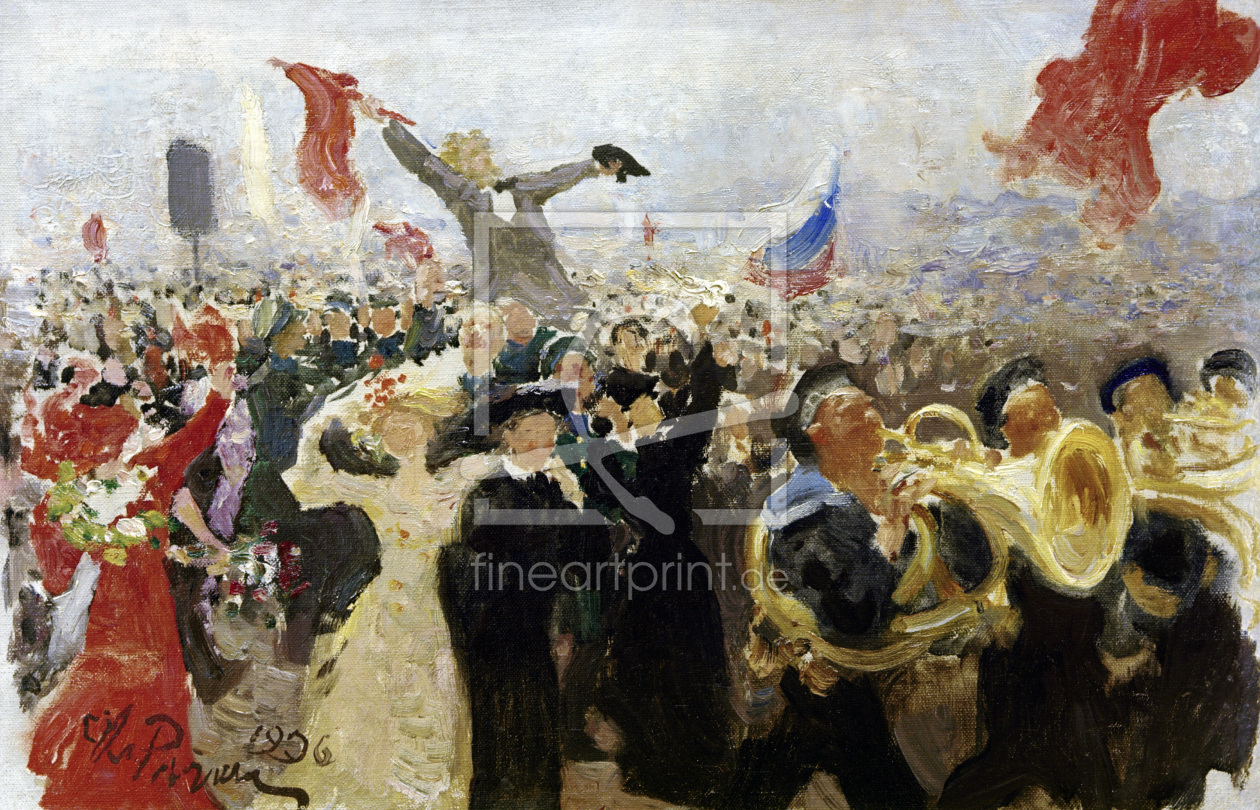 Bild-Nr.: 30006764 Manifest St.Petersburg 1905 / I.Repin erstellt von Repin, Ilja Jefimowitsch