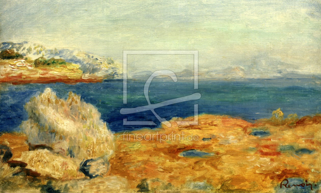 Bild-Nr.: 30006868 A.Renoir, Küstenlandschaft erstellt von Renoir, Pierre-Auguste