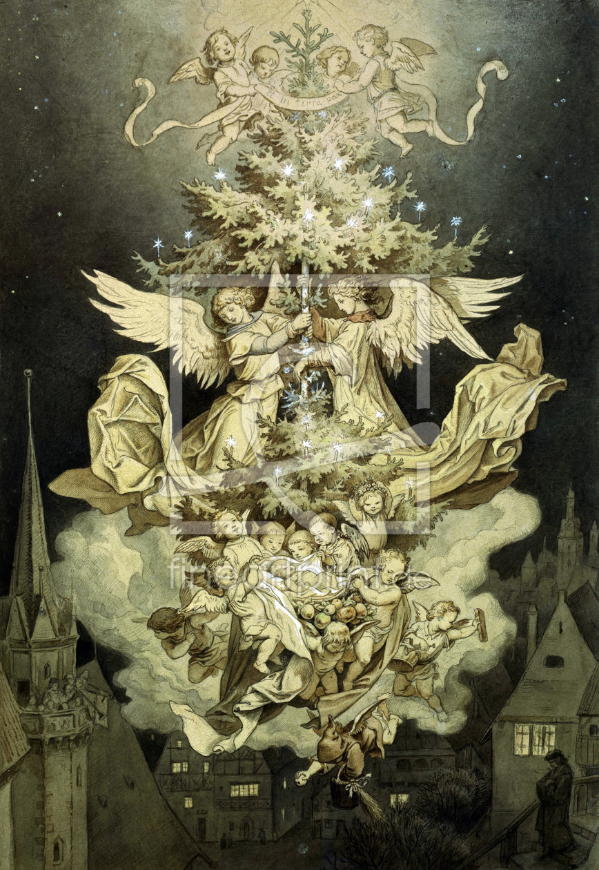 Bild-Nr.: 30006952 L.Richter, Christnacht erstellt von Richter, Ludwig