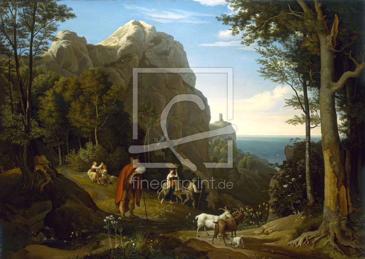 Bild-Nr.: 30006988 L.Richter, Valley at Amalfi with view erstellt von Richter, Ludwig