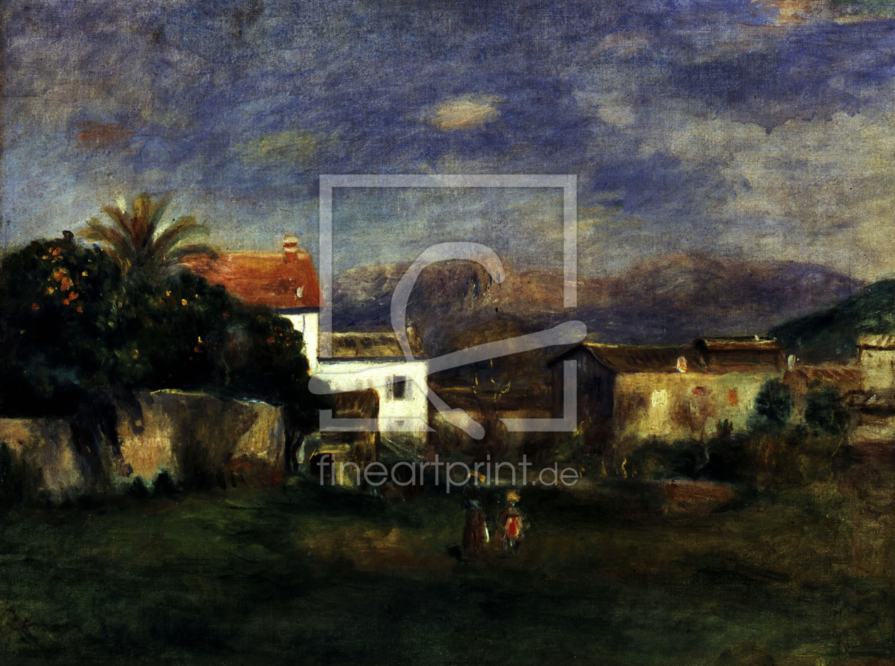 Bild-Nr.: 30007124 Auguste Renoir/Vue de Cagnes/ post 1900 erstellt von Renoir, Pierre-Auguste