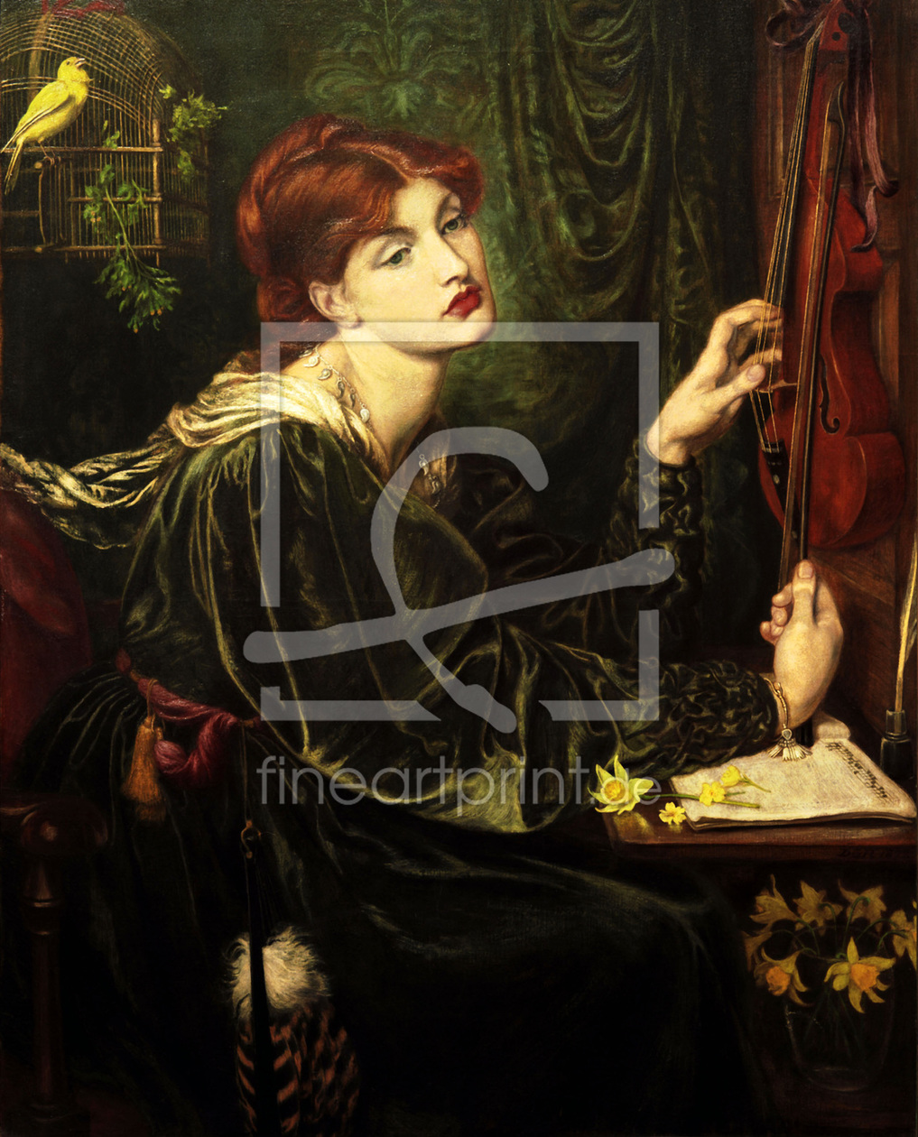 Bild-Nr.: 30007182 D.G.Rossetti / Veronica Veronese / 1872 erstellt von Rossetti, Dante Gabriel