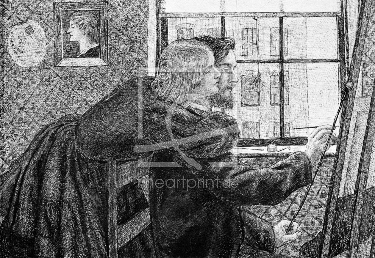 Bild-Nr.: 30007200 F.Cornforth and G.P.Boyce / D.G.Rossetti erstellt von Rossetti, Dante Gabriel