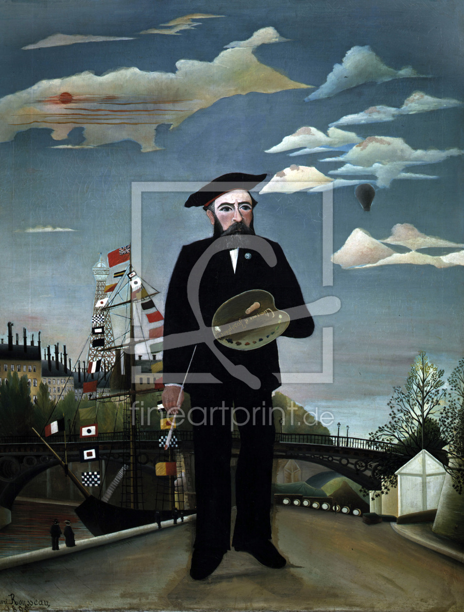 Bild-Nr.: 30007216 Henri Rousseau / self portrait 1890 erstellt von Rousseau, Henri Julien Felix