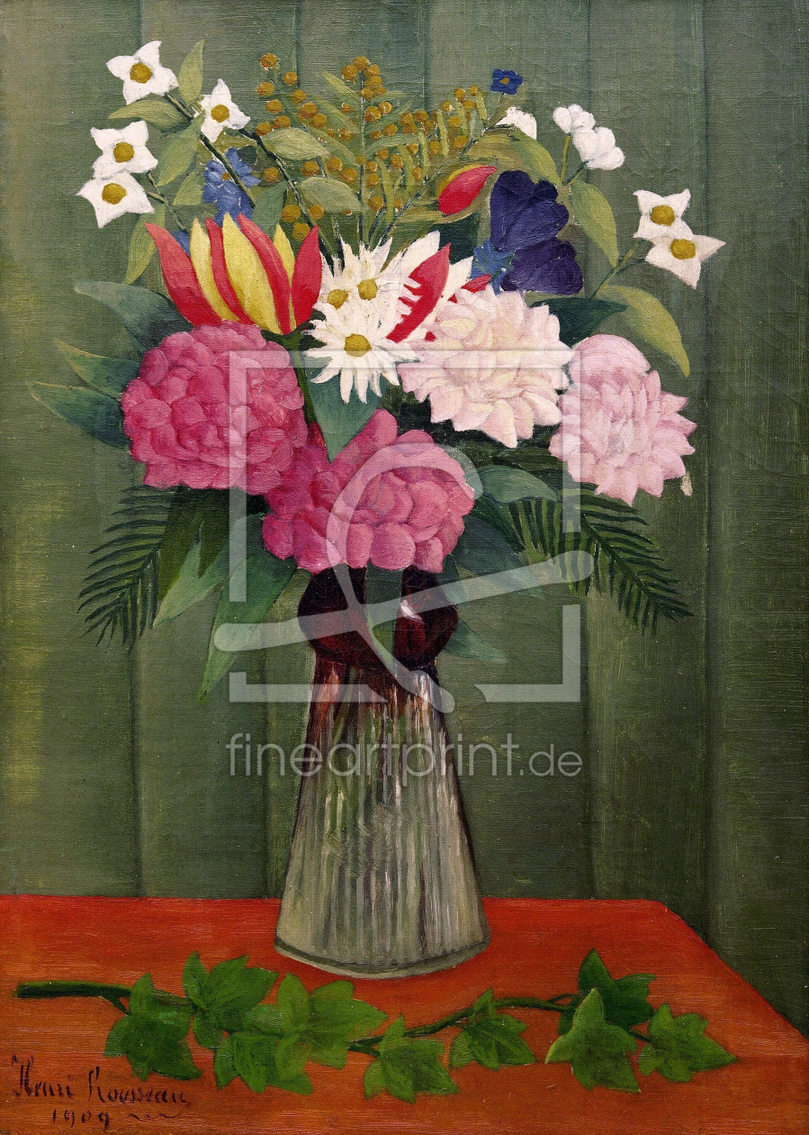 Bild-Nr.: 30007240 H.Rousseau, Bouquet of Flowers with... erstellt von Rousseau, Henri Julien Felix