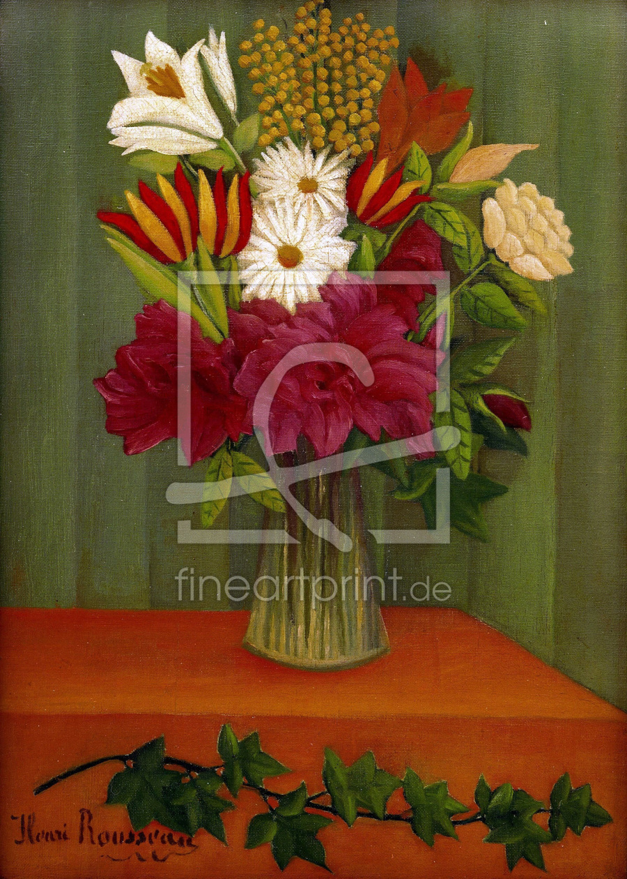 Bild-Nr.: 30007242 H.Rousseau, Bouquet of Flowers with... erstellt von Rousseau, Henri Julien Felix