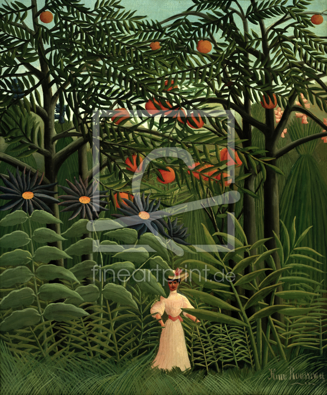 Bild-Nr.: 30007254 H.Rousseau, Femme se promenant.. erstellt von Rousseau, Henri Julien Felix