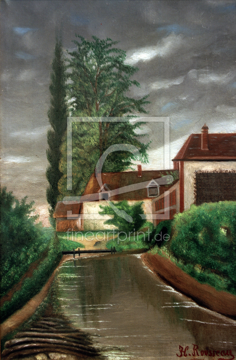 Bild-Nr.: 30007270 H.Rousseau, Die Wassermühle erstellt von Rousseau, Henri Julien Felix