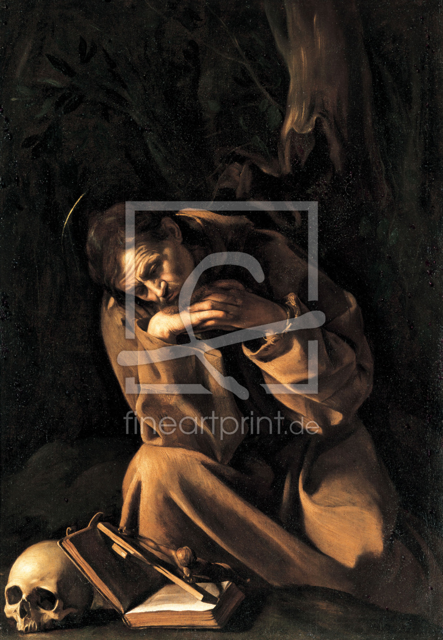 Bild-Nr.: 30007338 Caravaggio / St.Francis of Assisi / 1606 erstellt von da Caravaggio, Michelangelo Merisi