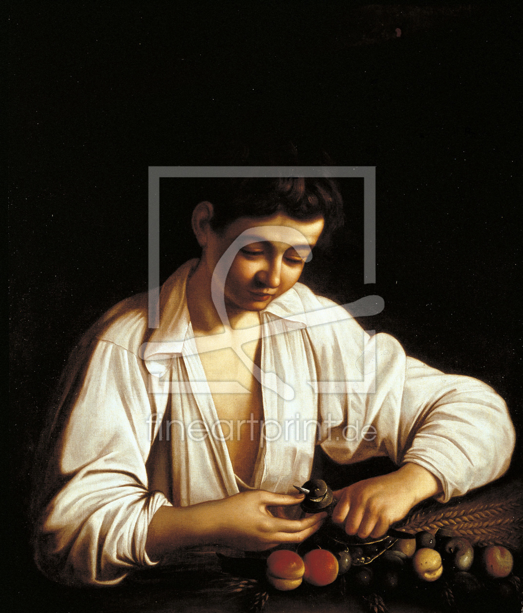 Bild-Nr.: 30007354 Caravaggio /Boy Peeling a Fruit/ c.1593 erstellt von da Caravaggio, Michelangelo Merisi