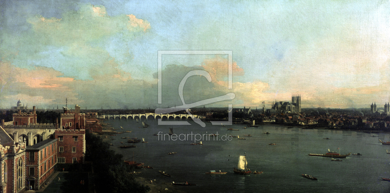 Bild-Nr.: 30007389 View of London / Canaletto / 1747 Bild-Nr.: 30007389 View of London / Canaletto / 1747 erstellt von Canal, Giovanni Antonio & Bellotto, Bernardo