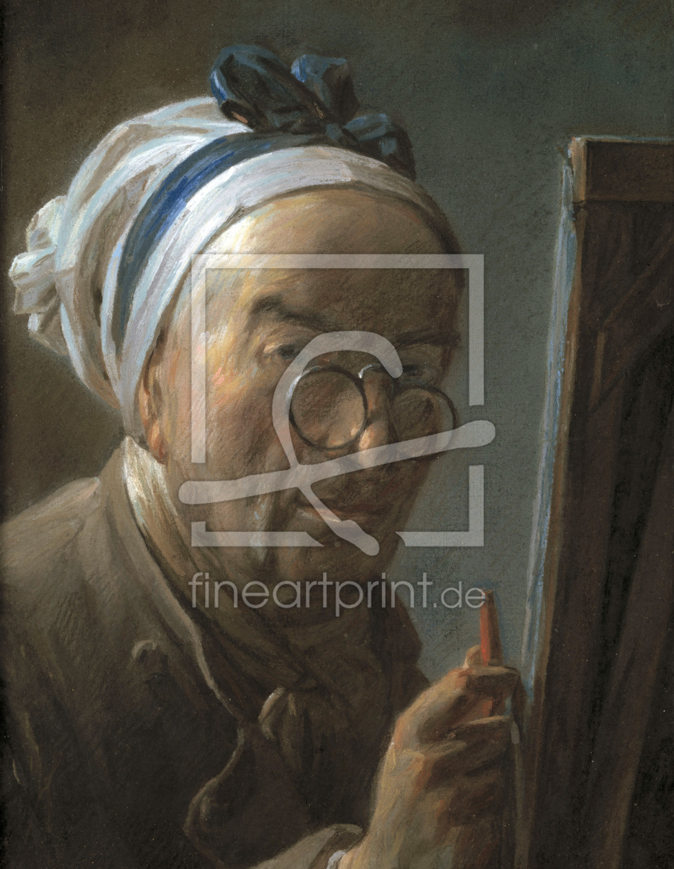 Bild-Nr.: 30007427 Chardin / Self-portrait / c.1776 erstellt von Chardin, Jean Siméon