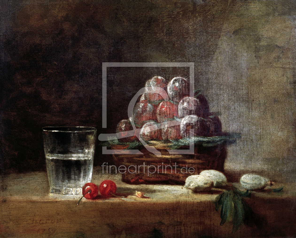 Bild-Nr.: 30007451 Chardin / Baket of Plums / 1759 erstellt von Chardin, Jean Siméon