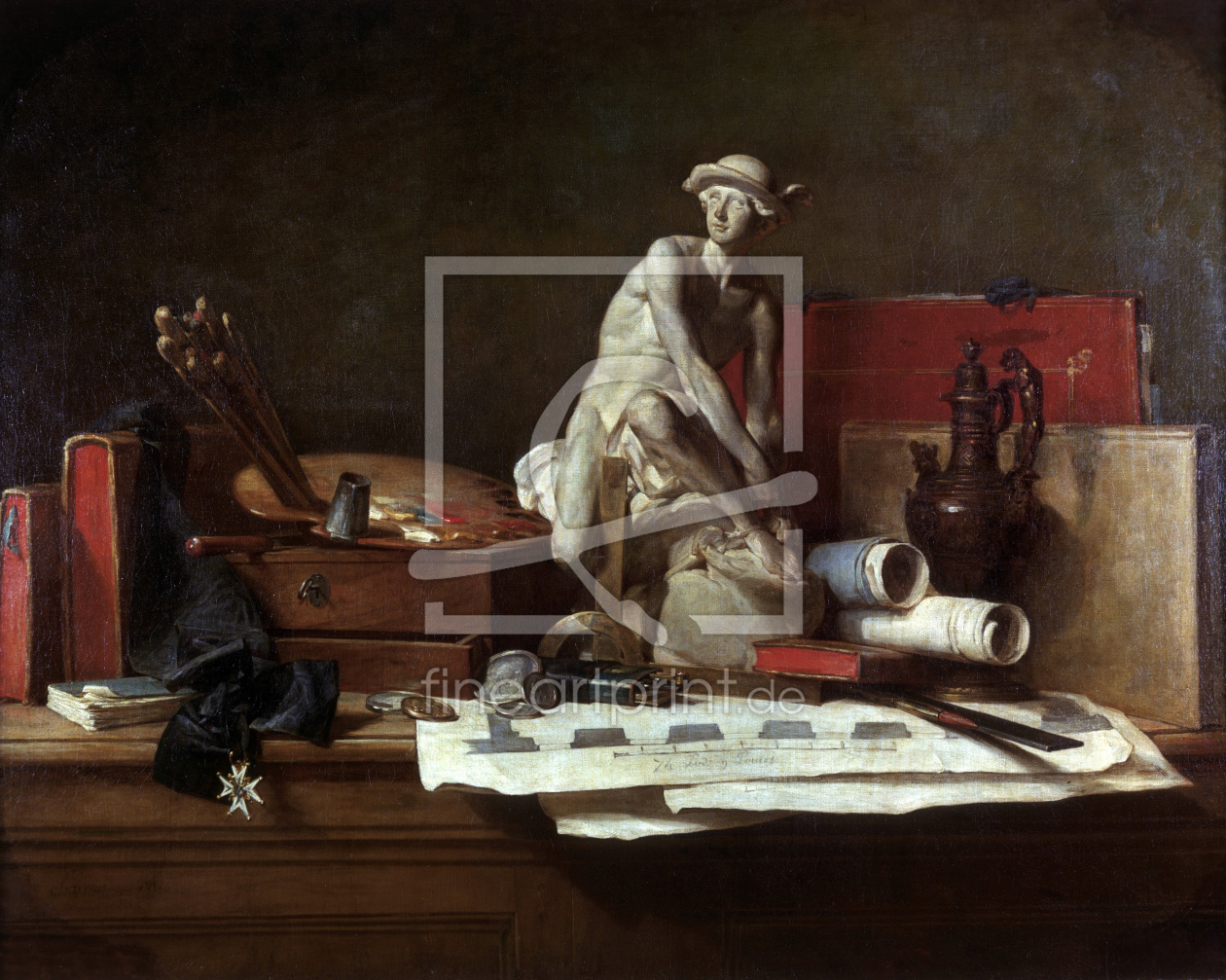 Bild-Nr.: 30007455 Chardin / The Attributes of the Arts erstellt von Chardin, Jean Siméon