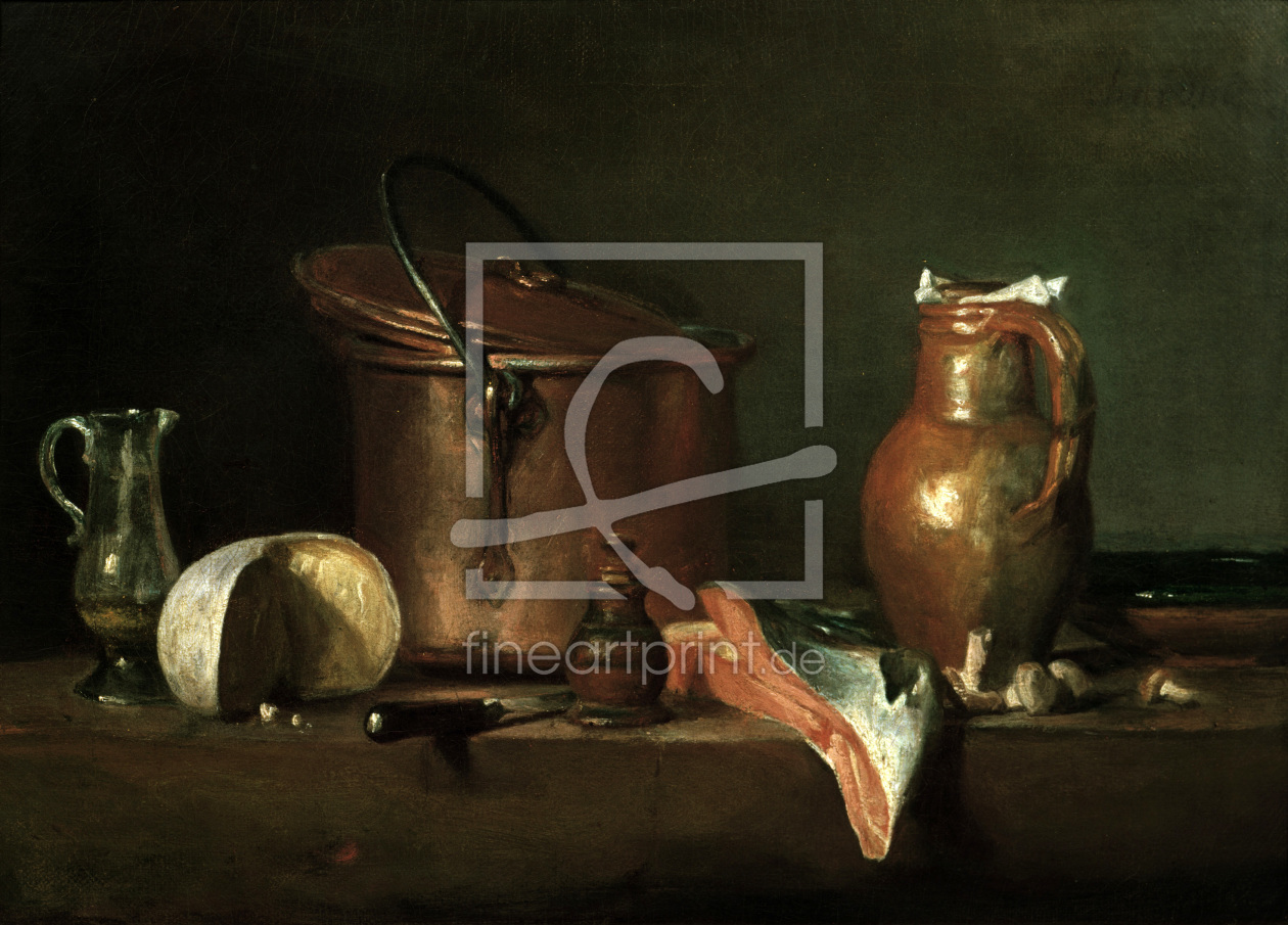 Bild-Nr.: 30007457 Chardin / Still Life / Copper Pan erstellt von Chardin, Jean Siméon