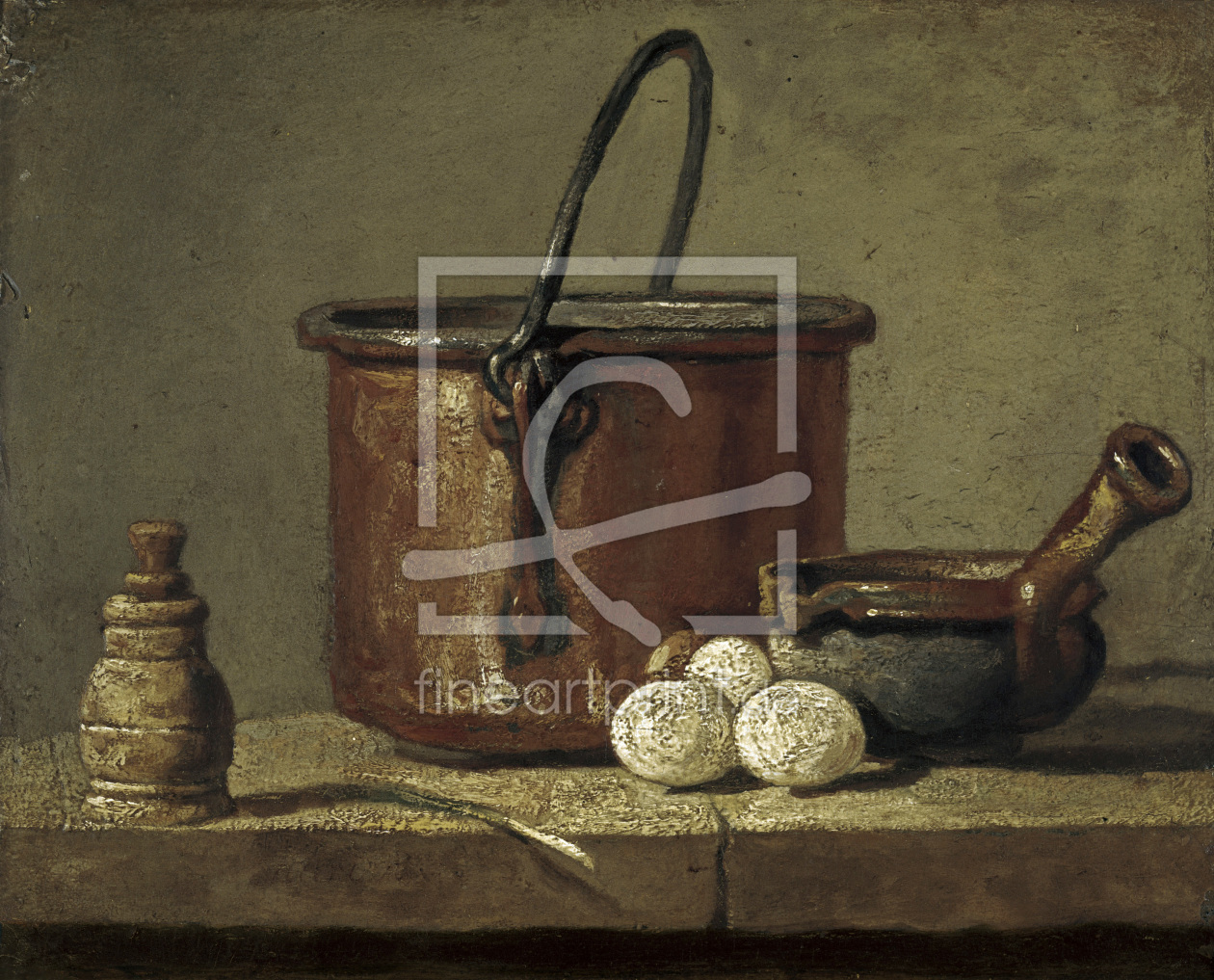 Bild-Nr.: 30007463 Chardin / Still life with copper kettle erstellt von Chardin, Jean Siméon