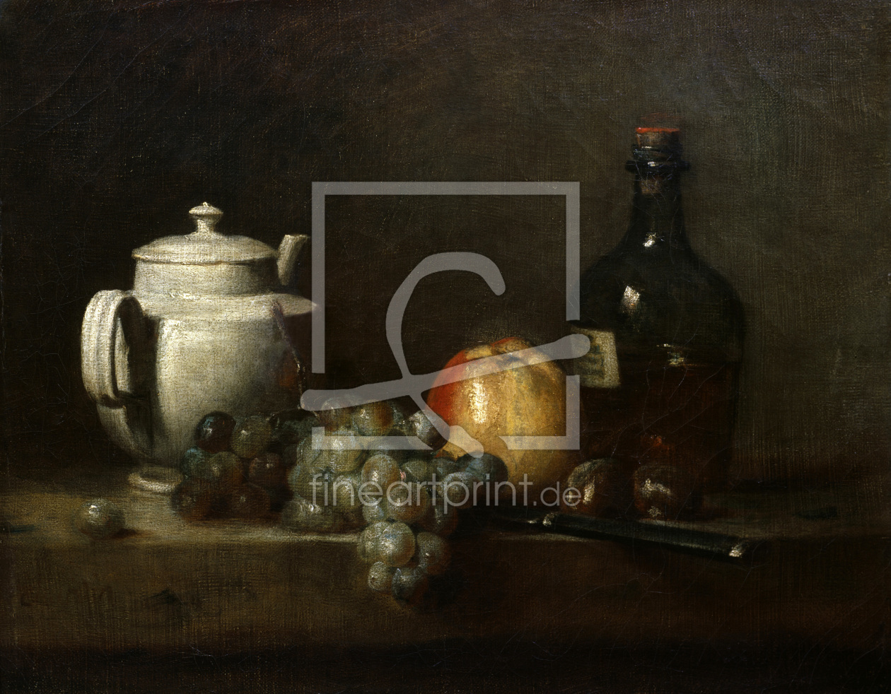 Bild-Nr.: 30007471 Chardin / White Teapot / Still Life erstellt von Chardin, Jean Siméon