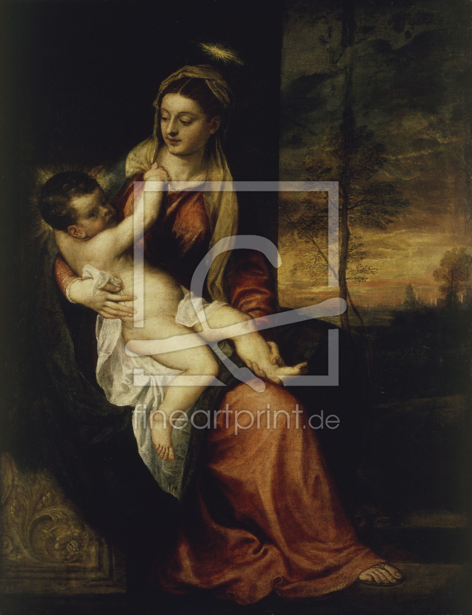 Bild-Nr.: 30007487 Titian / Madonna and Child, Evening Bild-Nr.: 30007487 Titian / Madonna and Child, Evening erstellt von Vecellio, Tiziano