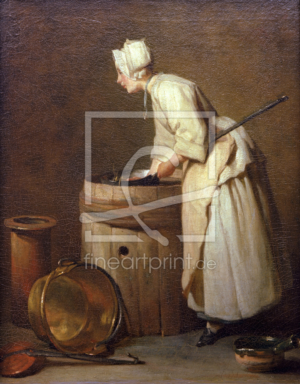 Bild-Nr.: 30007489 J.B.S.Chardin / The Pot Cleaner erstellt von Chardin, Jean Siméon