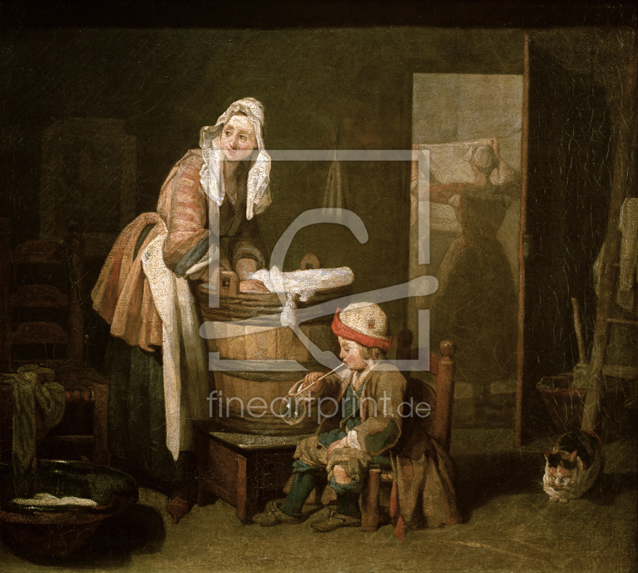 Bild-Nr.: 30007507 J.B.S.Chardin, The Laundress erstellt von Chardin, Jean Siméon