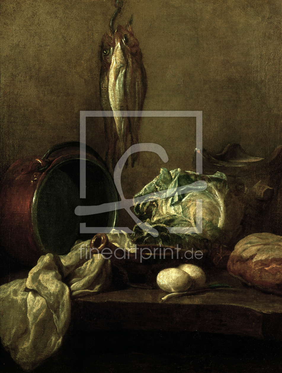 Bild-Nr.: 30007511 Chardin / Still Life / Kettle & Food erstellt von Chardin, Jean Siméon