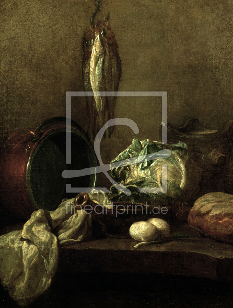 Bild-Nr.: 30007511 Chardin / Still Life / Kettle & Food erstellt von Chardin, Jean Siméon
