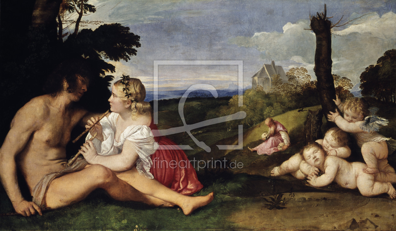 Bild-Nr.: 30007519 Titian / The Three Ages of Man / c. 1512 erstellt von Vecellio, Tiziano
