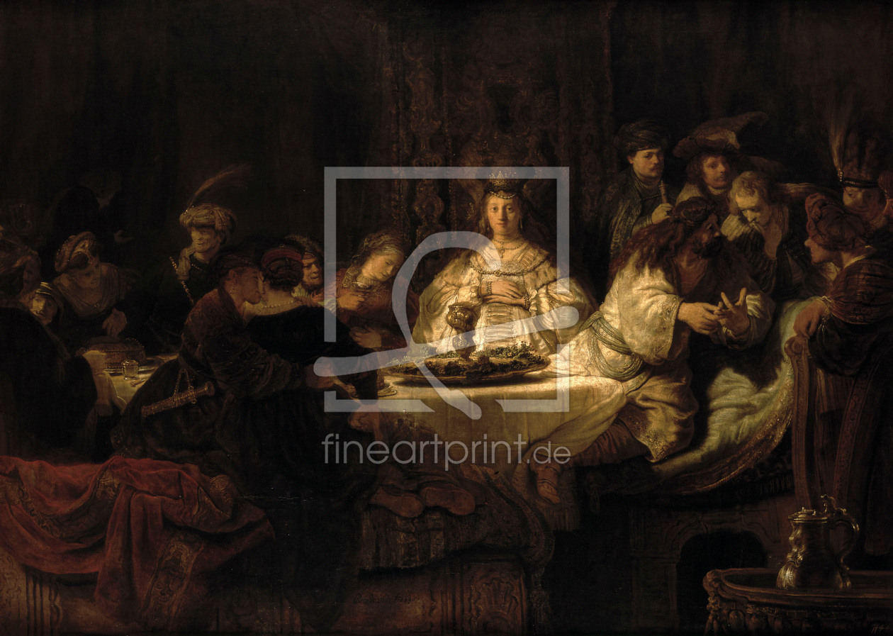 Bild-Nr.: 30007577 Samson's Wedding / Rembrandt / 1638 erstellt von Rembrandt Harmenszoon van Rijn