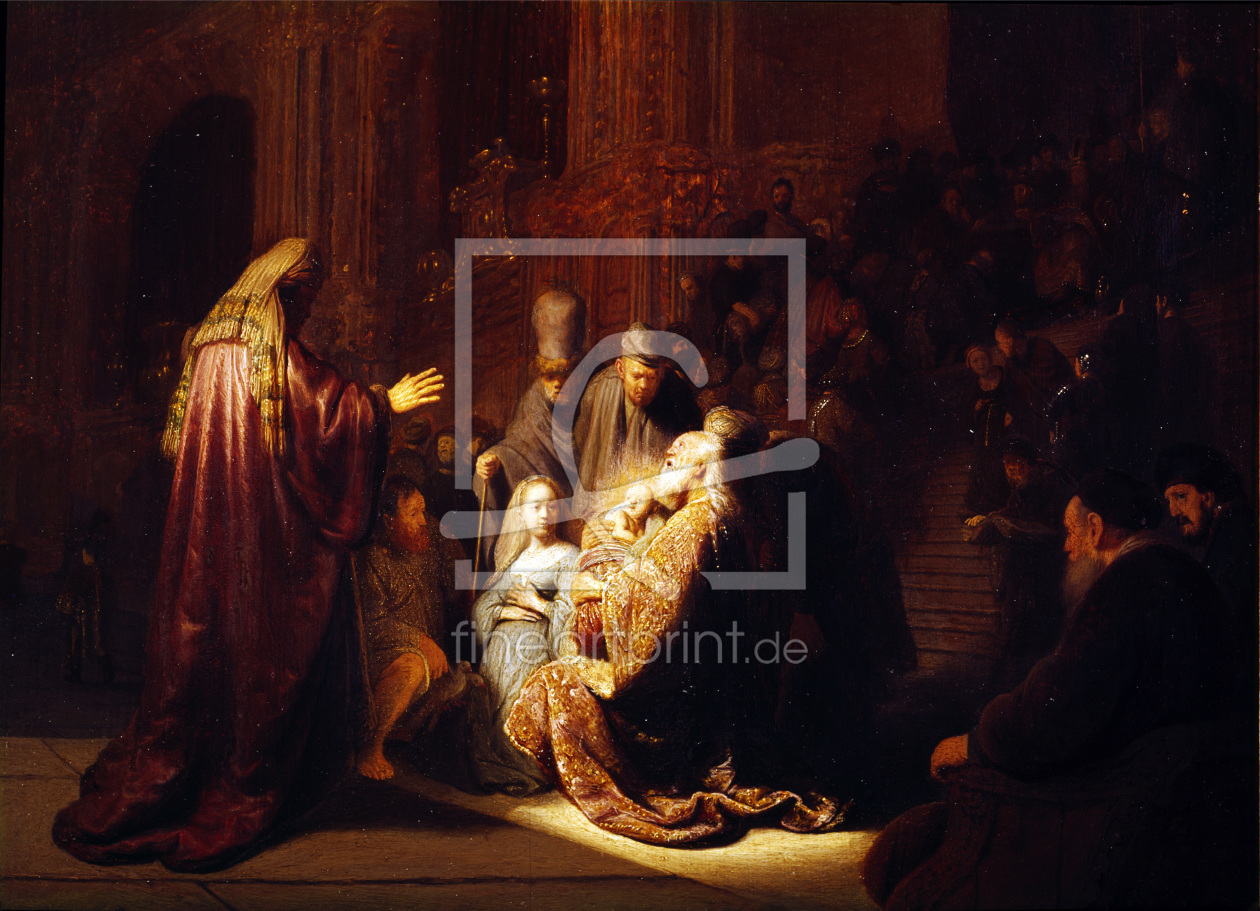 Bild-Nr.: 30007603 Rembrandt, Simeon im Tempel erstellt von Rembrandt Harmenszoon van Rijn