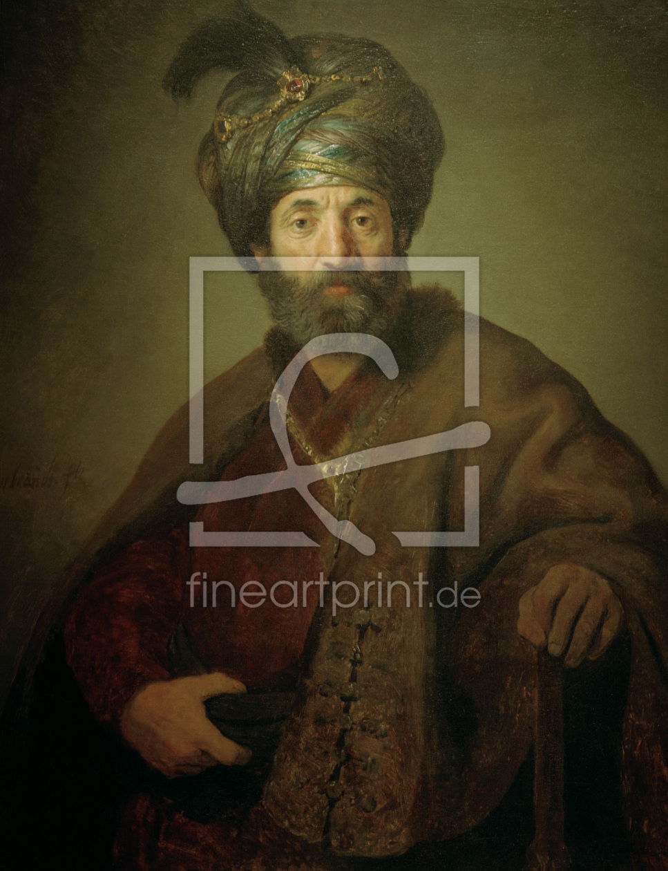 Bild-Nr.: 30007657 Rembrandt, Mann in oriental.Kostüm erstellt von Rembrandt Harmenszoon van Rijn