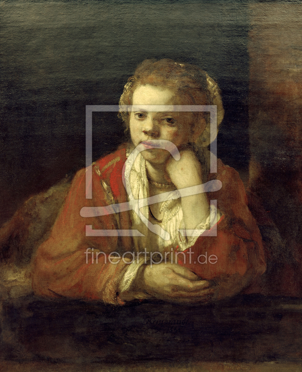 Bild-Nr.: 30007673 Rembrandt / Girl at the Window erstellt von Rembrandt Harmenszoon van Rijn