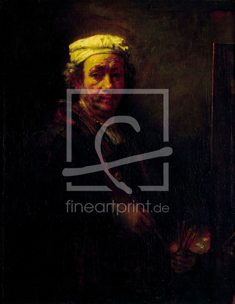 Bild-Nr.: 30007697 Rembrandt, Selbstbildnis vor Staffelei erstellt von Rembrandt Harmenszoon van Rijn
