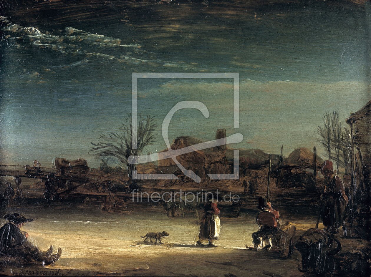 Bild-Nr.: 30007701 Rembrandt, Winterlandschaft/ 1646 erstellt von Rembrandt Harmenszoon van Rijn