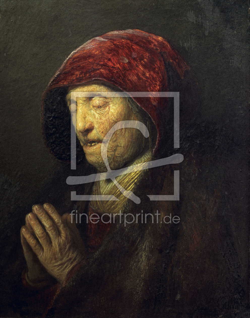 Bild-Nr.: 30007715 Rembrandt, Betende alte Frau erstellt von Rembrandt Harmenszoon van Rijn