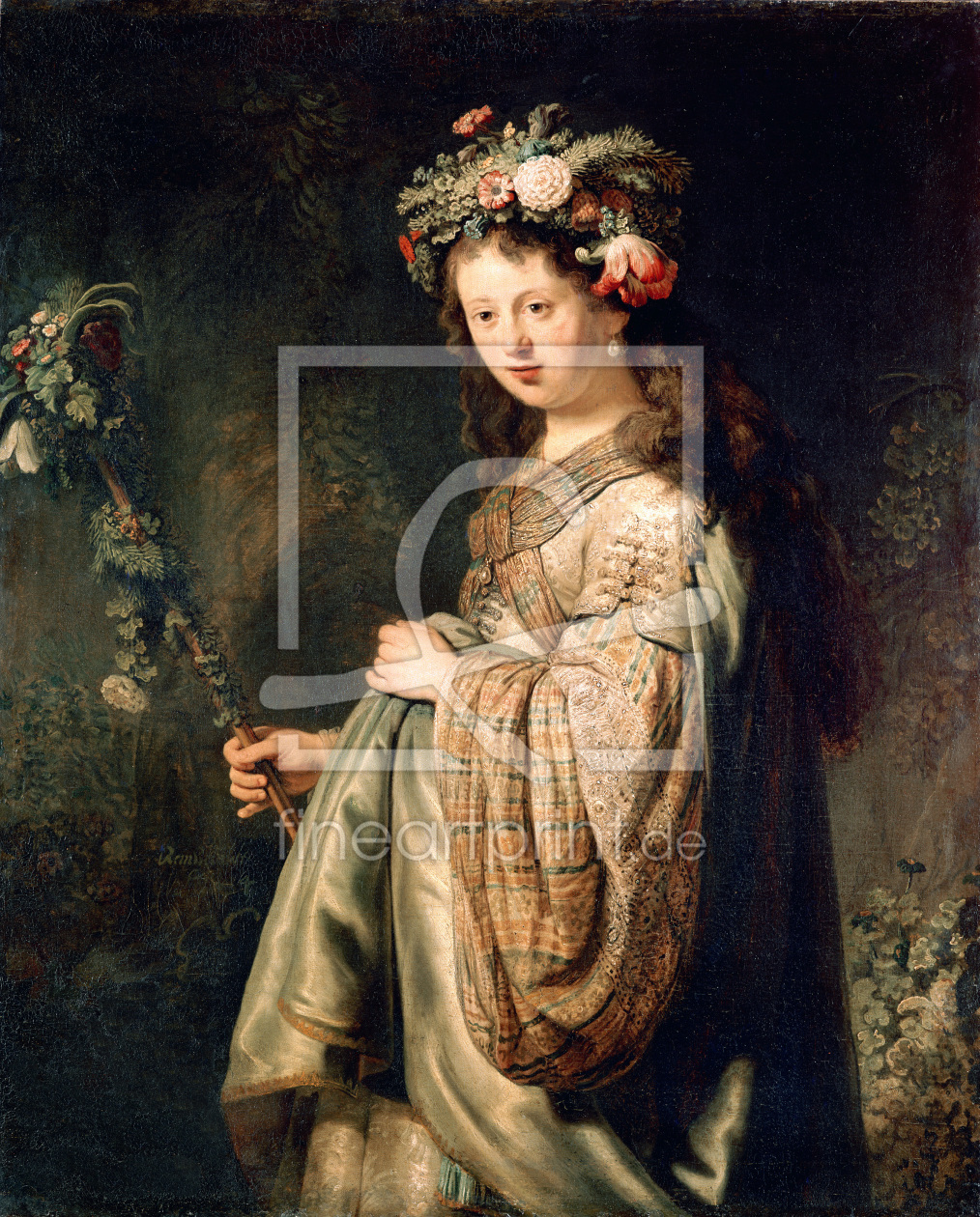 Bild-Nr.: 30007717 Rembrandt, Saskia als Flora erstellt von Rembrandt Harmenszoon van Rijn