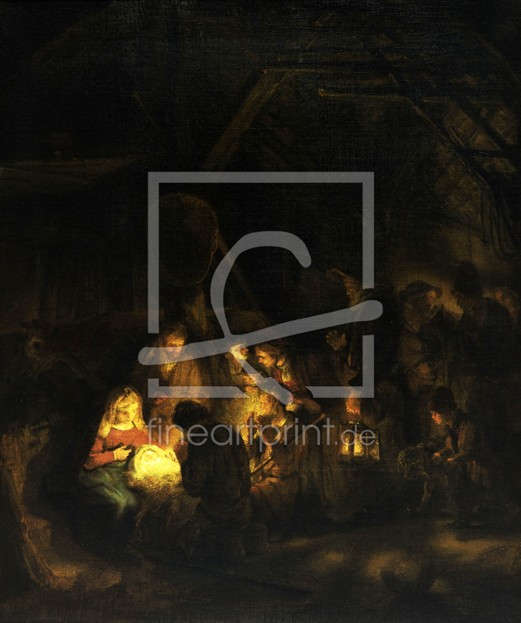 Bild-Nr.: 30007719 Rembrandt / Adoration of the shepherds erstellt von Rembrandt Harmenszoon van Rijn