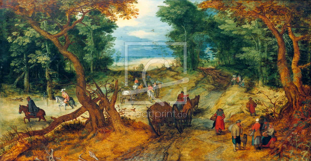 Bild-Nr.: 30007731 Jan Brueghel t.E. / Forest Road / c.1607 erstellt von Jan Brueghel der Ältere