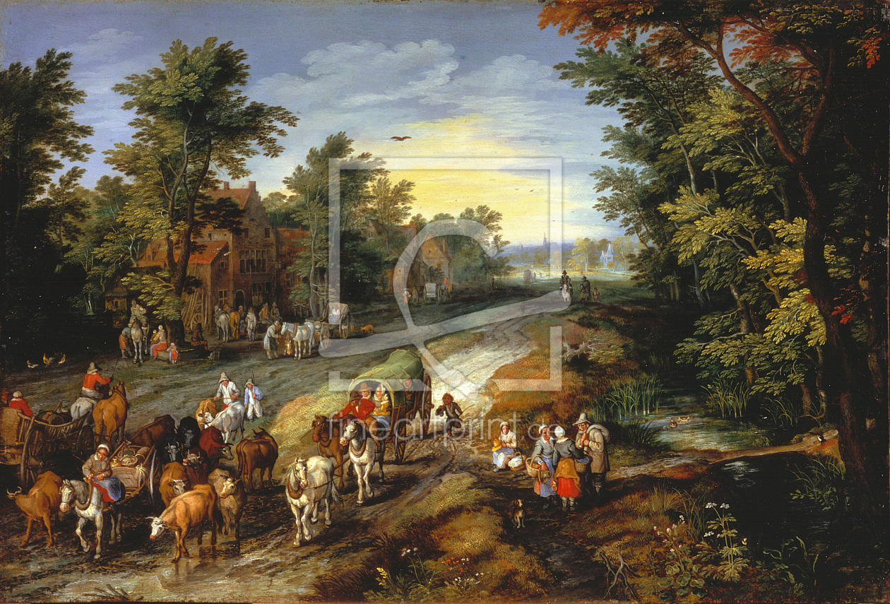 Bild-Nr.: 30007739 Jan Brueghel the Elder / Country Road erstellt von Jan Brueghel der Ältere