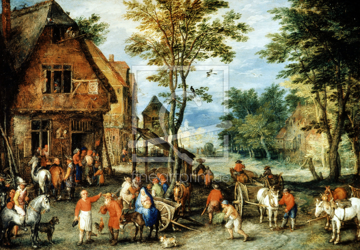 Bild-Nr.: 30007749 Brueghel the Elder / Searching for Inn erstellt von Jan Brueghel der Ältere