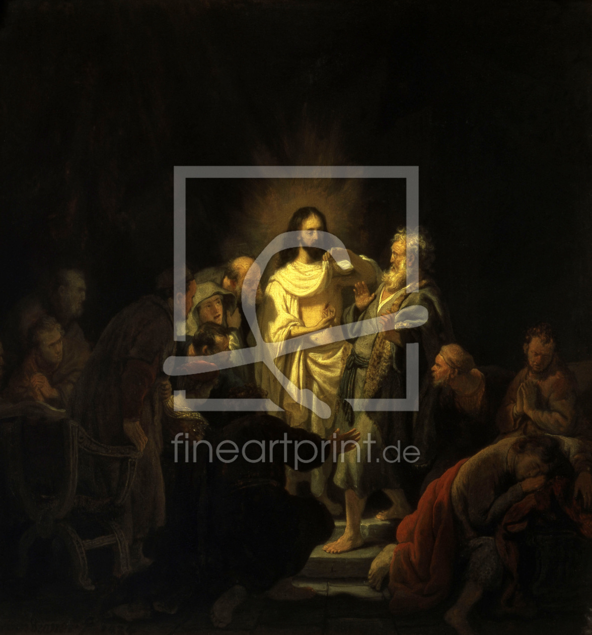 Bild-Nr.: 30007773 Doubting Thomas / Rembrandt / 1634 erstellt von Rembrandt Harmenszoon van Rijn