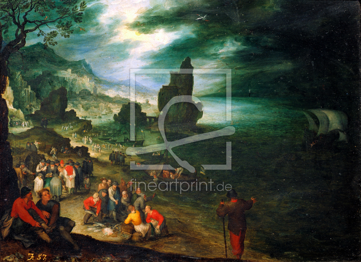 Bild-Nr.: 30007779 J.Brueghel d.E. / Coastal Landscape erstellt von Jan Brueghel der Ältere