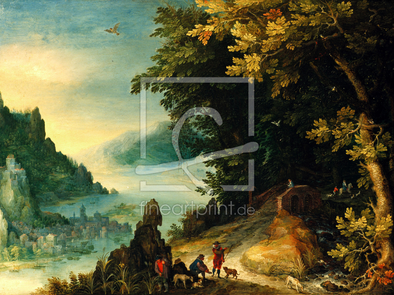 Bild-Nr.: 30007787 J.Brueghel t.E. / Wide River Landscape erstellt von Jan Brueghel der Ältere