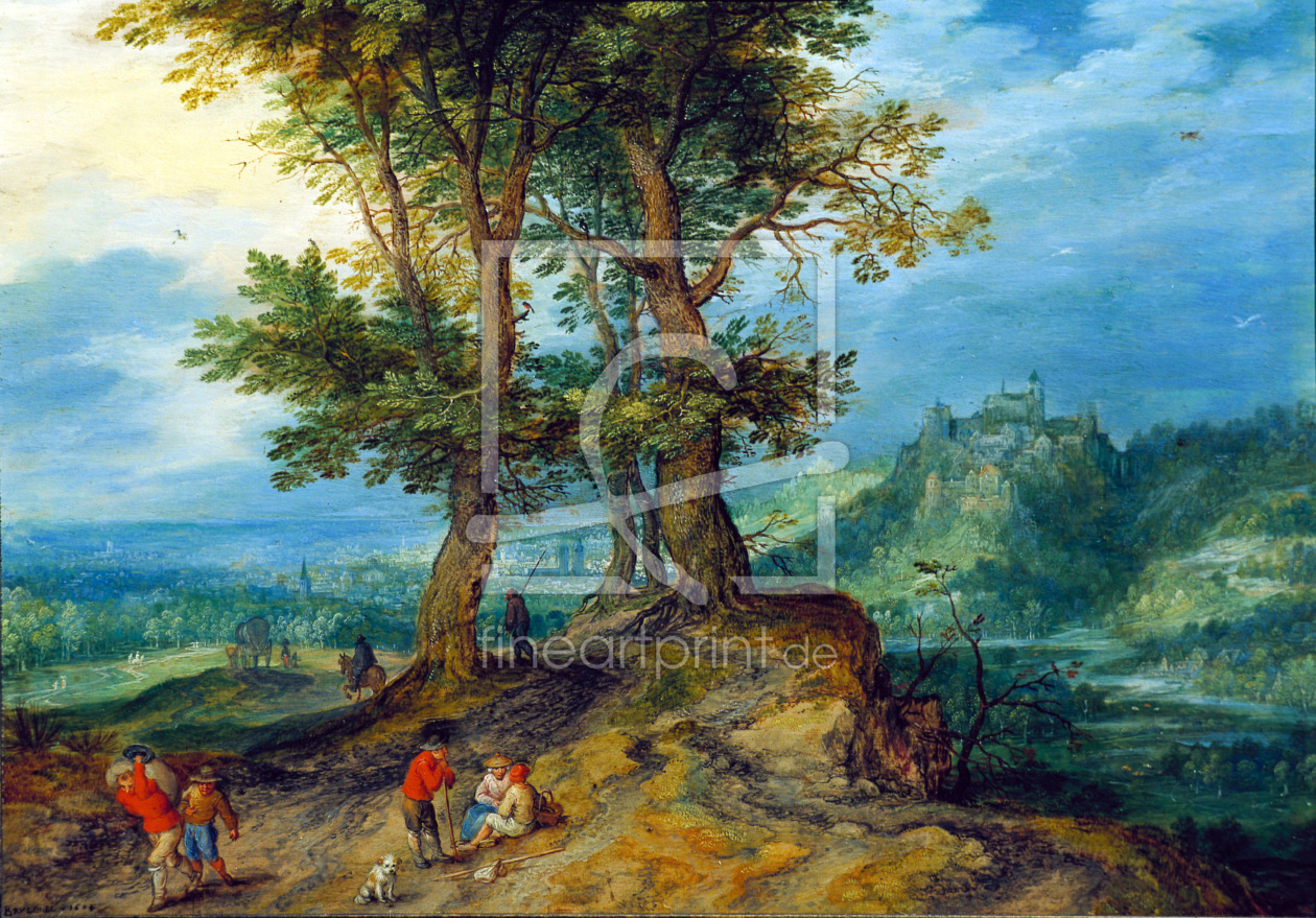 Bild-Nr.: 30007811 J.Brueghel d.E. / Road to the Market erstellt von Jan Brueghel der Ältere