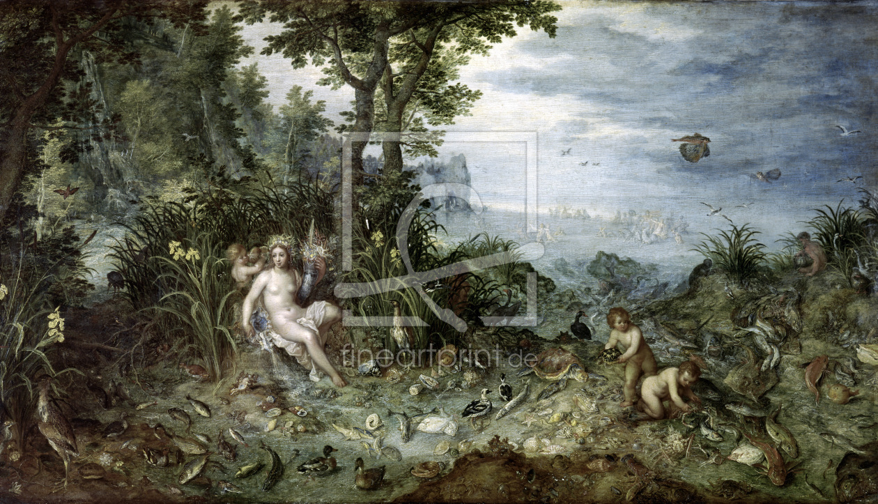 Bild-Nr.: 30007841 J.Brueghel d.Ä., Allegorie des Wassers erstellt von Jan Brueghel der Ältere