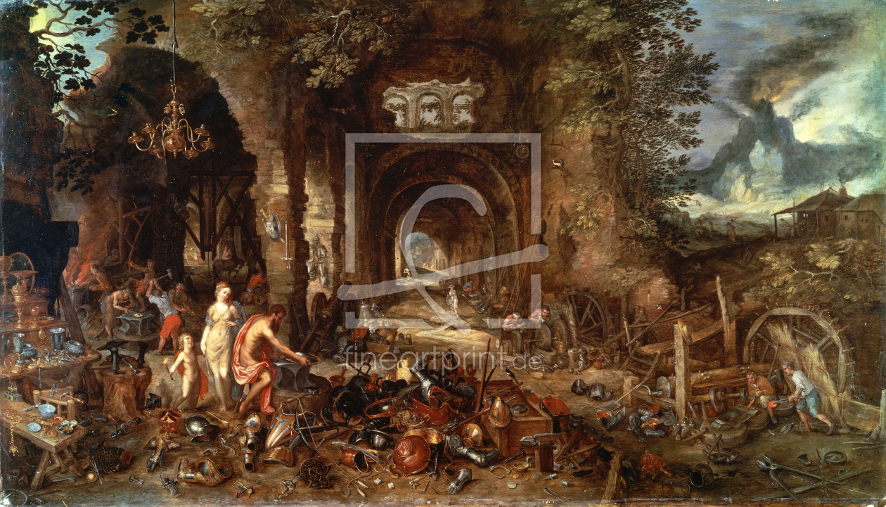 Bild-Nr.: 30007843 Jan Bruegel t. E. / Venus and Vulcan erstellt von Jan Brueghel der Ältere